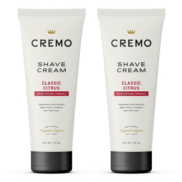Cremo Shaving Cream Mens, Astonishingly Superior Ultra-Slick Shaving Cream for Men, Fights Nicks, Cuts And Razor Burn, 6 Fl Oz (2 Pack)