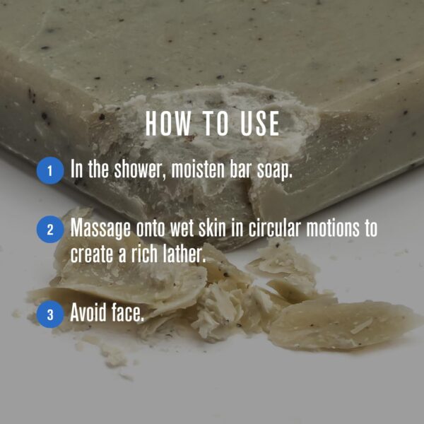 Baxter of California Exfoliating Body Bar Soap for Men with Cedarwood and Oak Moss Essence | For All Skin Types | Buffs Out Dry Skin and Boosts Cell Renewal | 7 ounces | Holiday Gift Guide