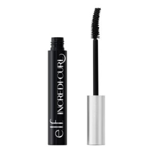 e.l.f. Incredi-Curl Mascara, Volumizing Mascara For A Bold, Lasting, Lifted Curl, Smudge-Resistant Formula, Vegan & Cruelty-Free, Pitch Black
