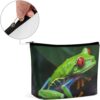 Toiletry Bag for Women Red Eyed Tree Frog Cosmetic Bag Portable Capacity Travel Makeup Bags with Zipper Lightweight Cute Beauty Makeup Organizer for Traveling, Accessories, Essentials