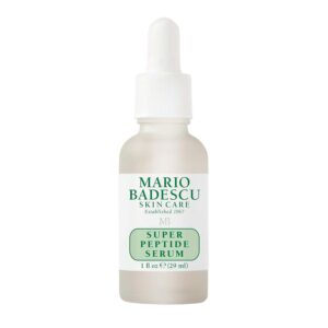 Mario Badescu Super Peptide Serum for Face, Reduces the Look of Fine Lines & Wrinkles, Skincare with Sodium Hyaluronate & Peptides, Hydrating, Anti Aging Facial Serum for All Skin Types, 1 Fl Oz