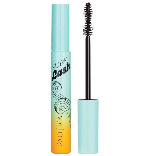 Pacifica Mascara – Surf Lash Eyelash Mascara, Water-Resistant Lash-Defining Formula with Jojoba Oil & Vegan Pectin for Long, Full Lashes, Unique Half-Pipe Twisted Wand, Vegan & Cruelty-Free