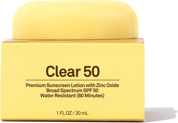 Sun Bum SPF 50 Face Cream Sunscreen with Zinc Oxide - Broad Spectrum Moisturizing Facial Sunscreen with Vitamin E - Hawaii 104 Act Compliant (Without Octinoxate & Oxybenzone) - Travel Friendly - 1 oz