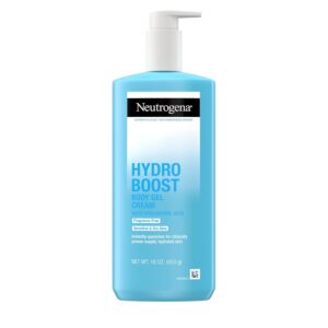 Neutrogena Hydro Boost Body Lotion for Dry Skin Gel Cream with Hyaluronic Acid Moisturizer, Fragrance-Free Non-Greasy Lightweight Hydration, Oil-Free, 16 Fl Oz