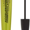 Rimmel London Lash Accelerator Endless Volume Mascara, Micro-Fiber Formula, No Clumps, Grow-Lash Complex, 003, Extreme Black, 0.33 oz