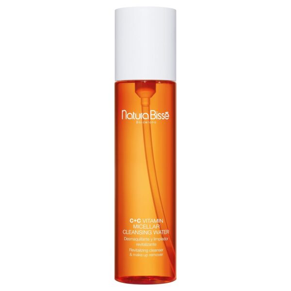 Natura Bissé C+C Vitamin Micellar Cleansing Water, Revitalizing Cleanser & Makeup Remover, Cleanses, Revitalizes & Hydrates, 7 Oz