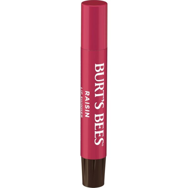 Burt's Bees Shimmer Lip Tint Set, Tinted Lip Balm Stick, Moisturizing for All Day Hydration with Natural Origin Glowy Pigmented Finish & Buildable Color, Raisin (1-Pack)