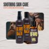 Men Rock Beardy Beloved Soothing Essential Beard Kit - Oak Moss - Beard Oil, Balm and Wash - Mens Face Care - Skincare Products for Men - 3 Pc