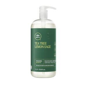 Tea Tree Lemon Sage Thickening Shampoo, Builds Body + Boosts Volume, For Fine Hair