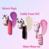 Lip Smacker Lippy Pals, Set of 3 Flavored Moisturizing & Smoothing Soft Shine Lip Balm, Hydrating & Protecting Fun Tasty Flavors ,Cruelty-Free & Vegan - Unicorn, Panda and kitten