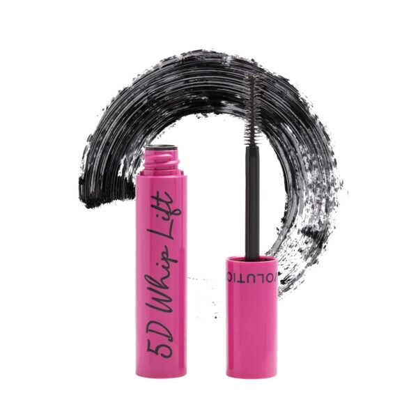 Revolution, 5D Whip Lift Mascara, Volumizing, Lengthening & Lifting Formula, Long-Lasting Wear & Waterproof, Jet Black, 0.40 fl oz