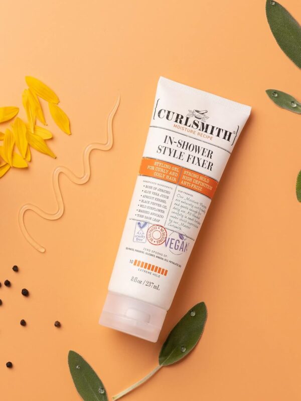 Curlsmith - In-Shower Style Fixer - Vegan Extreme Hold Styling Gel for Dry, Wavy, Curly or Coily Hair (8oz)