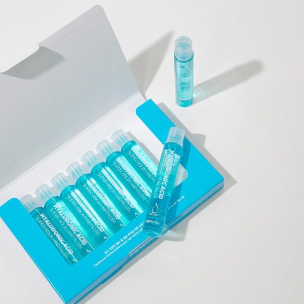 FarmStay Hyaluronic Acid Super Aqua Hair Filler - Keratin and Hyaluronic Acid Hair Treatment - Hair Thickening Products - 10 pc