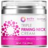 ACTIVSCIENCE Neck Firming Cream - Natural Anti-Aging Facial Moisturizer with Retinol Collagen & Hyaluronic Acid - Day & Night Anti-Wrinkle Cream - Firming, Hydrating Face Cream