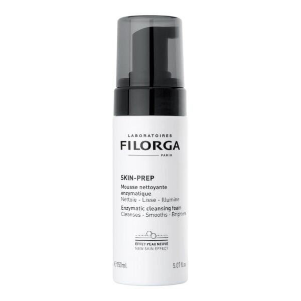 Filorga Skin-Prep Enzymatic Cleansing Foam Face Cleanser With Aloe, Jojoba Oil, and Papain Enzyme to Clean, Smooth, and Protect Skin from Pollutants