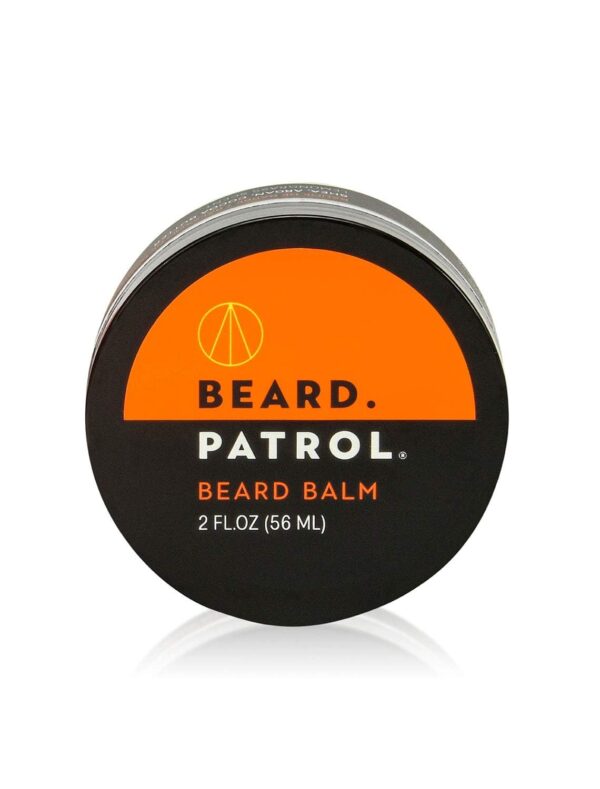 Beard Patrol Beard Balm for Men - Grooming Treatment with Argan Oil, Shea Butter, & Cocoa Butter Strengthens & Softens Beards & Mustaches - Lemongrass Scent Leave-in Conditioner Wax