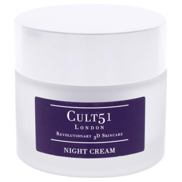 Cult51 Night Cream - Intensely Hydrating Moisturizer - Prevents, Reduces Signs Of Aging And Visible Wrinkles - Experience Glowing Skin And Deep Hydration - Renewing Treatment Restores Face - 1.6 Oz