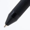 Monteverde USA Quadro 4-in-1 Multifunction Pen - Black Finish - Three Ballpoint Colors & Mechanical Pencil - Durable Brass Barrel with Knurled Grip - Portable & Refillable