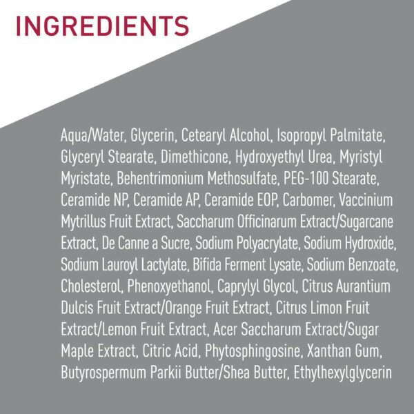 CeraVe Moisturizing Cream for Diabetics’ Dry Skin, Urea Cream with Bilberry for Face and Body, Fragrance Free & Paraben Free, 8 Ounce