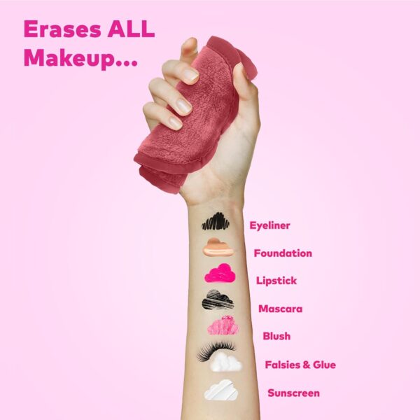 The Original MakeUp Eraser Mini PRO 5pk Gift Set, Erase All Makeup With Just Water, Including Waterproof Mascara, Eyeliner, Foundation, Lipstick, Sunscreen, and More! Blush, 5ct.