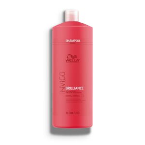 Wella Professionals Invigo Brilliance Shampoo for Fine/Normal Colored Hair, Intense Color Protection & Maintains Vibrancy, Formulated with Lime Caviar