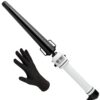 HOT TOOLS Professional Nano Ceramic Extra Long Tapered Curling Iron for Shiny Curls, 3/4 to 1 1/4 Inches