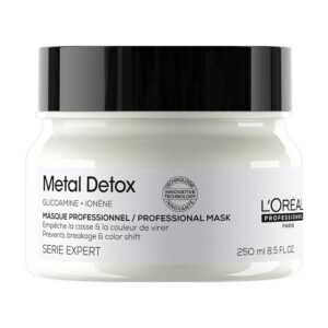 L’Oreal Professionnel Metal Detox Hair Mask - Sulfate-Free Deep Conditioner & Treatment For Dry or Damaged & All Hair Types, Prolongs Hair Color, Prevents Damage & Adds Softness
