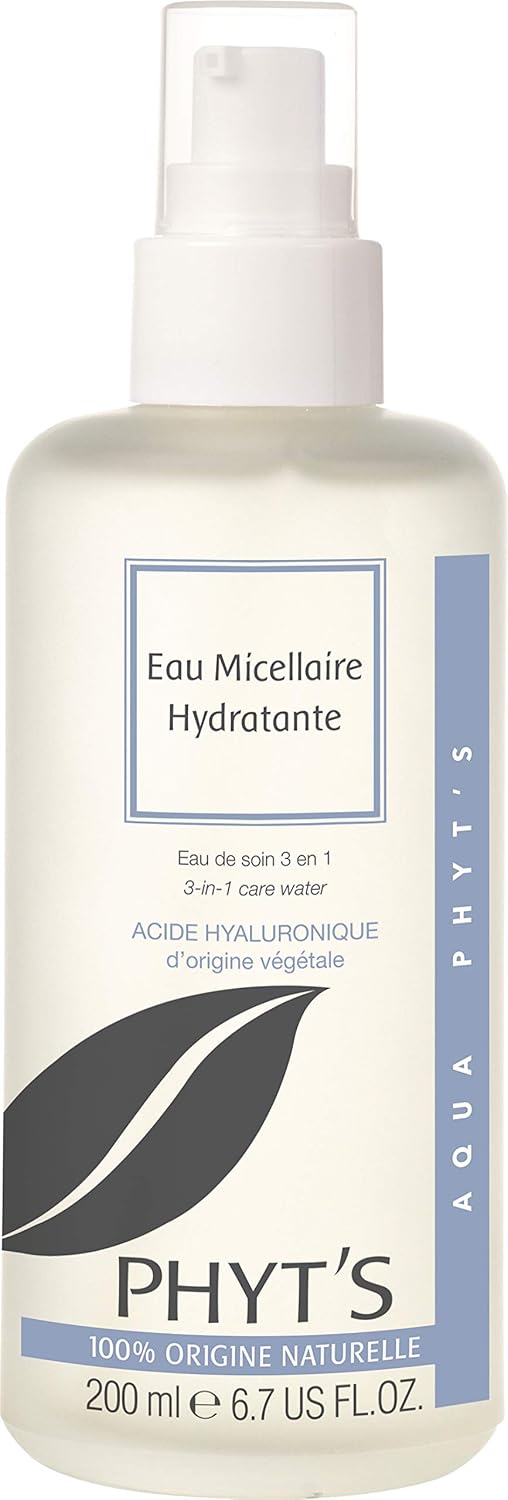 Phyt's Moisturizing Micellar Water - Makeup Remover Tones and Moisturizes in One Step - Purifies Skin with Velvety Finish - Facial Cleanser - 6.76 oz