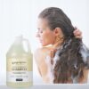 Ginger Lily Farms Club & Fitness Moisturizing Shampoo for All Hair Types, 100% Vegan & Cruelty-Free, Fragrance Free, 1 Gallon (128 fl oz) Refill