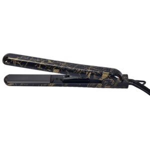 Jose Eber: 100% Pure Ceramic Flat Iron: Black Marble - 1.25" Plates - Temperature Control, Negative Ionic Technology, Professional Hair Straightener
