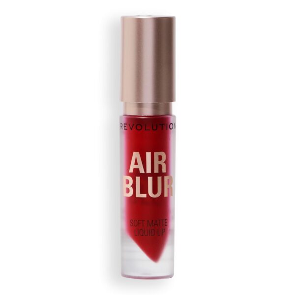 Revolution, Air Blur Matte Liquid Lipstick, Long-Lasting Lip Color, Face Makeup, Vegan & Cruelty-Free, Fiery Red, 0.11 fl oz