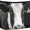 Makeup Bag for Women Cosmetic Bags Animal Funny Cow Head Black White Travel Toiletry Bag Cute Zipper Make Up Bags Large Capacity Makeup Case Organizer Portable Makeup Pouch for Travelling Gift