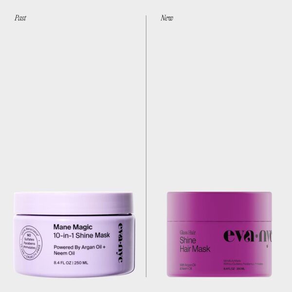 Eva NYC Glass Hair Shine Hair Mask, 8.4 fl oz