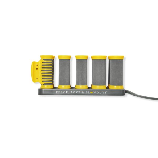 Drybar The Roller Club Curling Hot Rollers | 10 Rollers, 2 Sizes, Heats-Up Fast, Gentle on Hair, Reduces Frizz, Adds Shine, comes with Heat-Resistant Bag