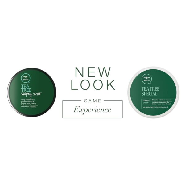 Tea Tree Shaping Cream, Hair Styling Cream, Long-Lasting Hold, Matte Finish, For All Hair Types