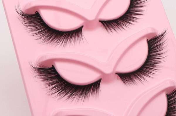 False Eyelashes Fox Eye 10 Pairs Pack 40D Natural Look Fluffy Wispy Cat Eye Lashes Soft Faux Mink Lashes Lightweight D-Curl Eyealshes (Fox Wispy D-301)