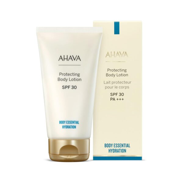 AHAVA. Protecting Body Lotion SPF30 - Ideal body lotion for sun exposure, lightweight, saturated & providing Broad Spectrum high UVAB protection, Anti-Aging (antioxidant), with Osmoter, 5.1 Fl.Oz