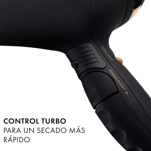 Hot Tools Pro Artist Black Gold 2100 Turbo Ceramic + Ionic Hair Dryer | Fast Dry, Lightweight