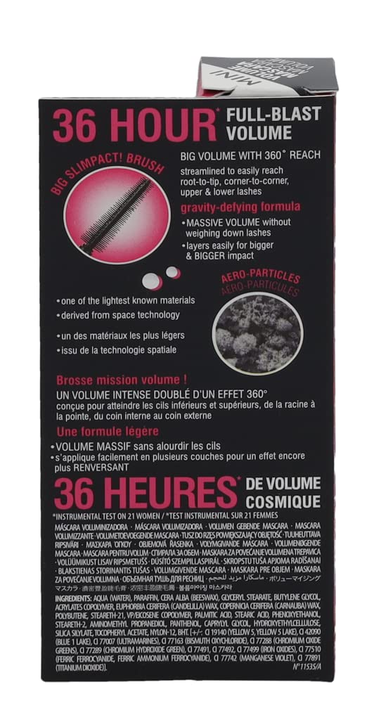 Benefit BADgal Bang Volumizing Mascara Mini Black, 0.14 Ounce