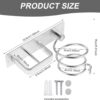 Hair Dryer Holders, Hair Dryer Holder, Spiral Shelf Tool Organizer Wall Mount, Space-Saving Aluminum Alloy Blow Stand for Dressing Table Bathroom
