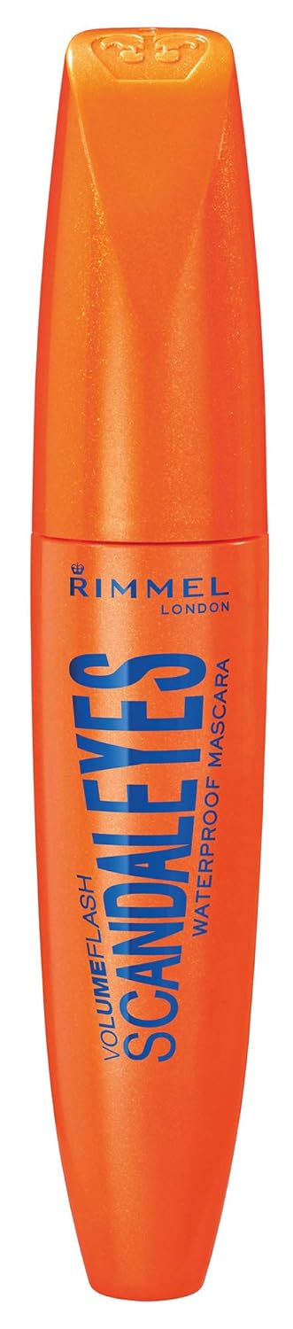 Rimmel London Scandaleyes Mascara, Long-Wearing, Smudge-Proof, 001 , Waterproof Black, 0.41oz