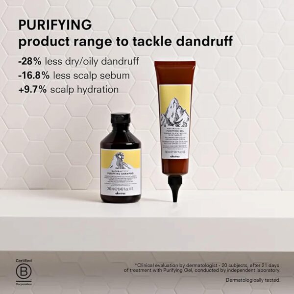 Davines Naturaltech PURIFYING Gel, Keep Dandruff-Prone Scalps Clean and Healthy, 5.07 fl. oz.