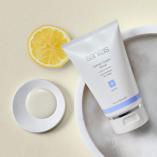 Lemon Cream Duo, Enriching Cleanser and Facial Scrub, Vitamin C, Vitamin E, Jojoba Oil
