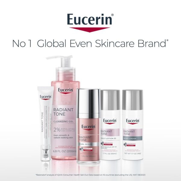 71-6iPJDKHL._SL1500_.jpg Eucerin Radiant Tone Dual Serum Dark Spot Corrector, Dark Spot Serum with Thiamidol and Hyaluronic Acid, Helps Visibly Reduce the Look of Persistent Dark Spots, 1 Fl Oz Bottle