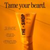 The Shop Men's Conditioning Beard Cream, Leave-In Moisturizer with Avocado Oil & Shea Butter, Softens, Hydrates & Tames Facial Hair, Lightweight & Non-Greasy, Refreshing Eucalyptus Scent, 4 Fl Oz