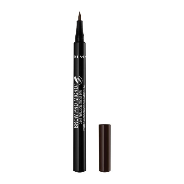 Rimmel London Brow This Way Eyebrow Pencil, Highly Pigmented, Long-Wearing, Easy to Apply, 004, Dark Brown, 0.03oz