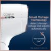 Conair Hair Dryer, Worldwide Travel Hair Dryer with Smart Voltage Technology and Folding Handle, Includes Concentrator