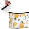 Toiletry Bag for Women Oranges And Lemons Cosmetic Bag Portable Capacity Travel Makeup Bags with Zipper Lightweight Cute Beauty Makeup Organizer for Traveling, Accessories, Essentials