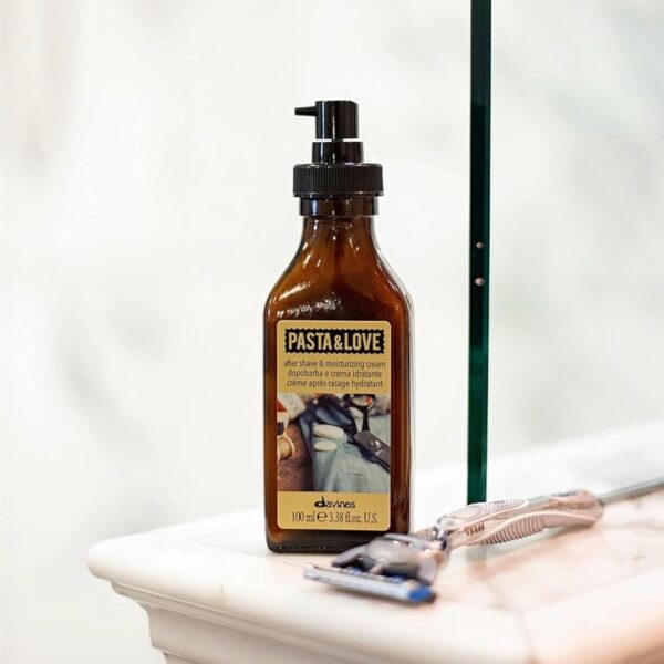 711Q6mk5POL._SL1500_.jpg Davines Pasta & Love Men's After Shave & Moisturizing Cream, Hydrating and Soothing with Babassu and Karite Butter, 3.38 fl. Oz.