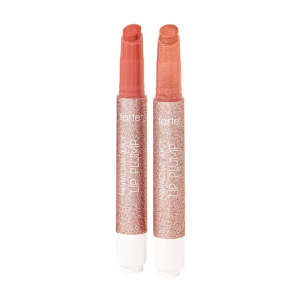 tarte maracuja juicy lip plump bestsellers duo - dahlia & rosy copper shimmer glass - full size